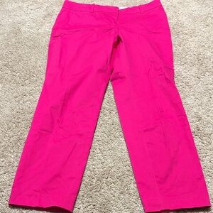 J Crew Pink Cafe Capri Chino Pants Size 4